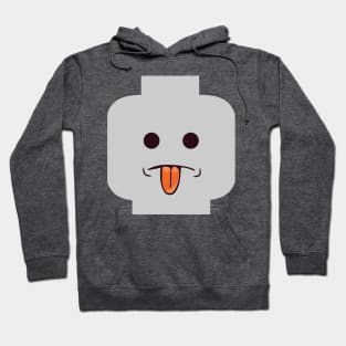 Rude Minifig Face Sticking Tongue Out Hoodie